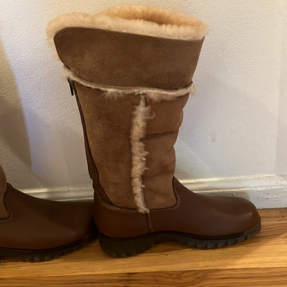 Bastien Dylan Cognac Face Shearling Boota Size 6.5 - Picture 7 of 12